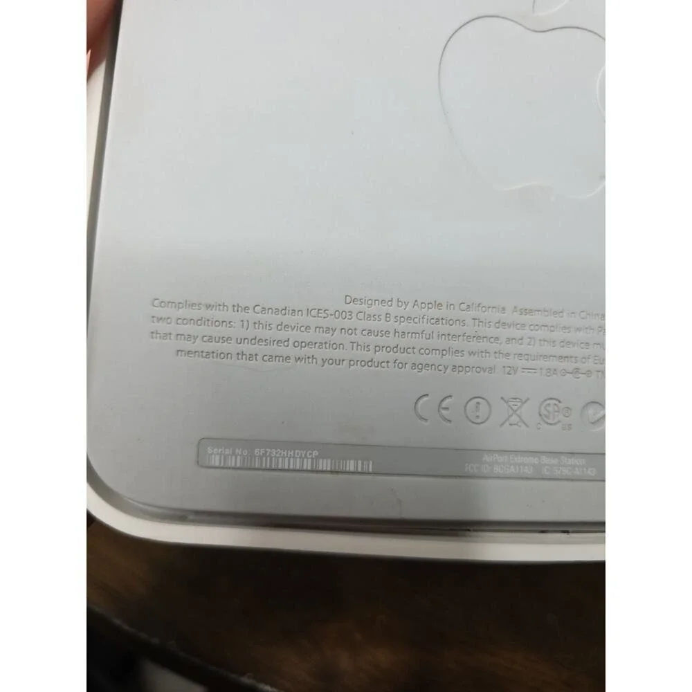 Apple AirPort Extreme Base Station 2nd Gen A1143 Wifi Router - Reset - Fast Ship